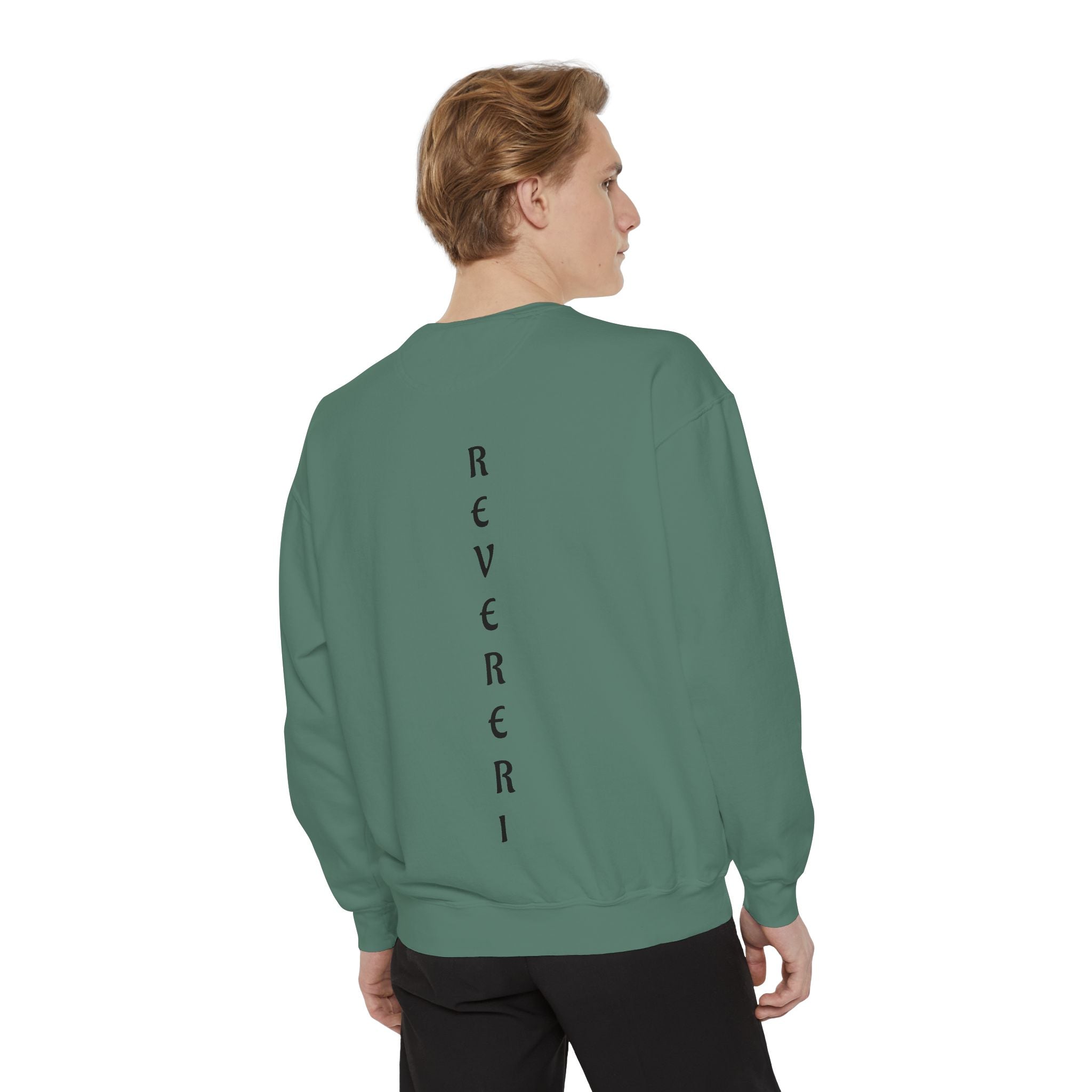 Black Font Revereri Sweatshirt 80% Cotton
