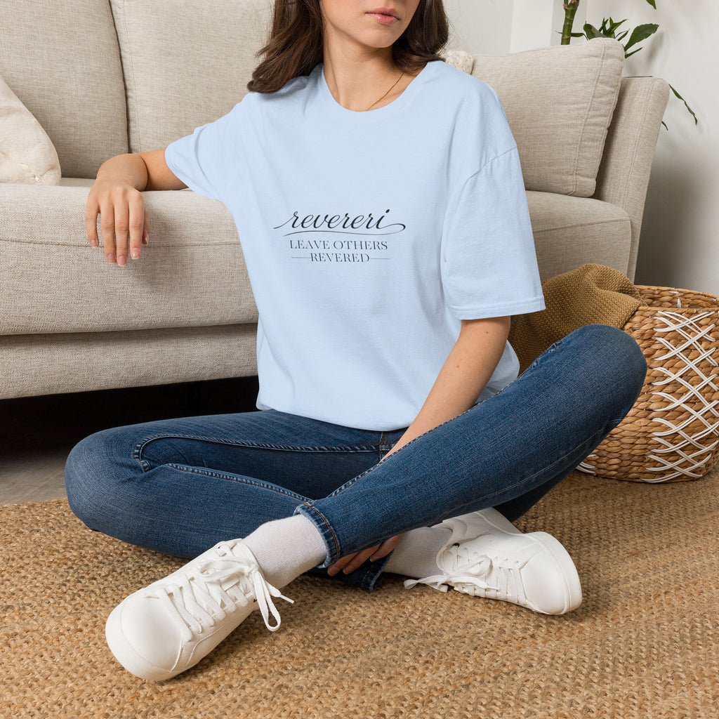 Black Font "Leave Others Revered" 100% Cotton Tee