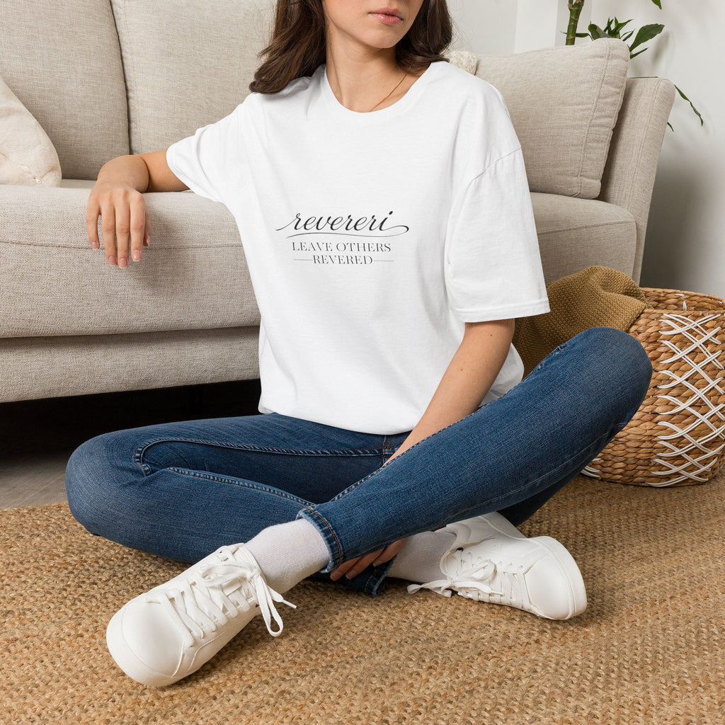 Black Font "Leave Others Revered" 100% Cotton Tee