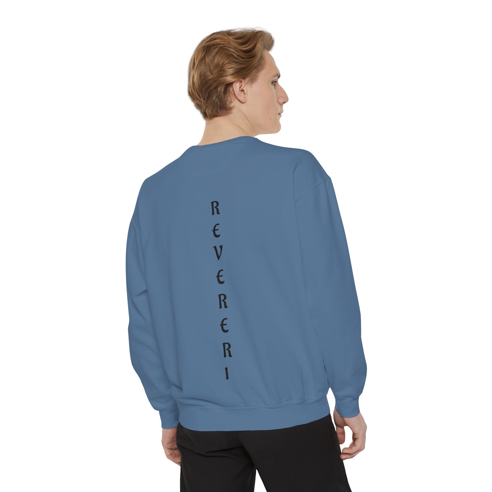 Black Font Revereri Sweatshirt 80% Cotton