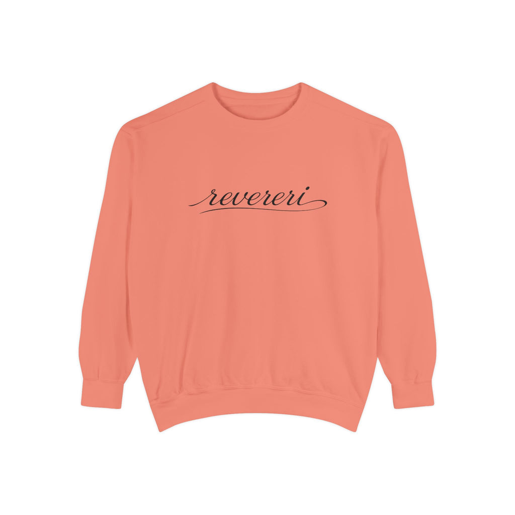 Black Font Revereri Sweatshirt 80% Cotton