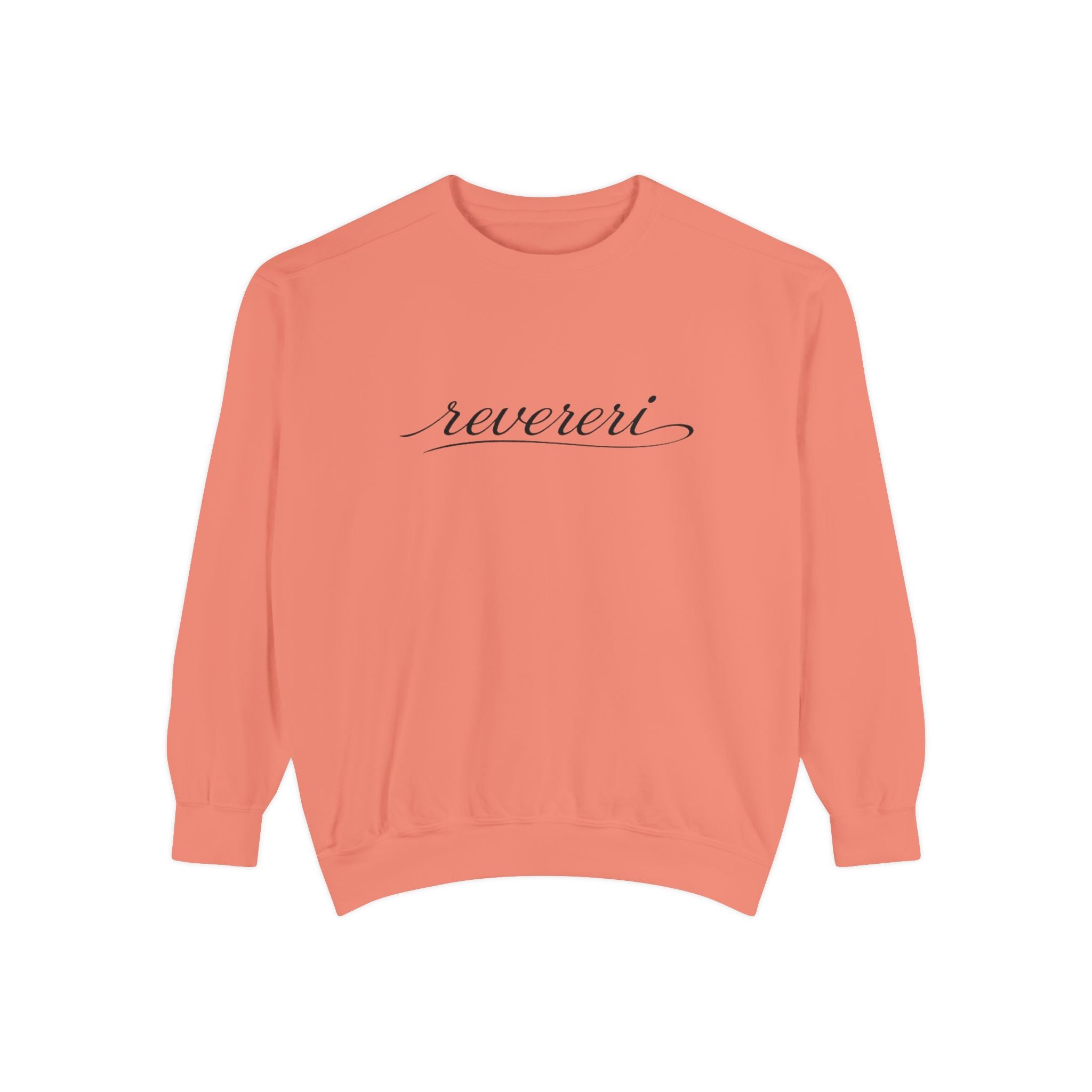 Black Font Revereri Sweatshirt 80% Cotton