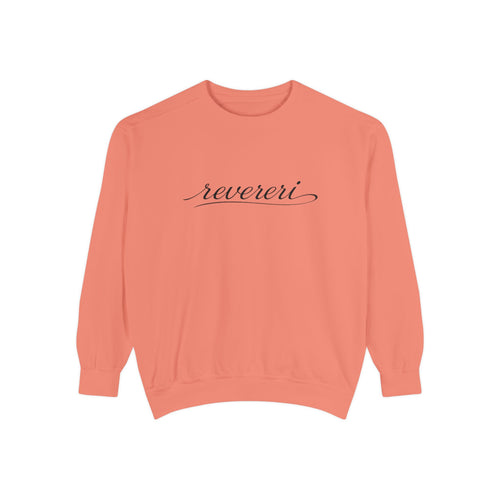 Black Font Revereri Sweatshirt 80% Cotton