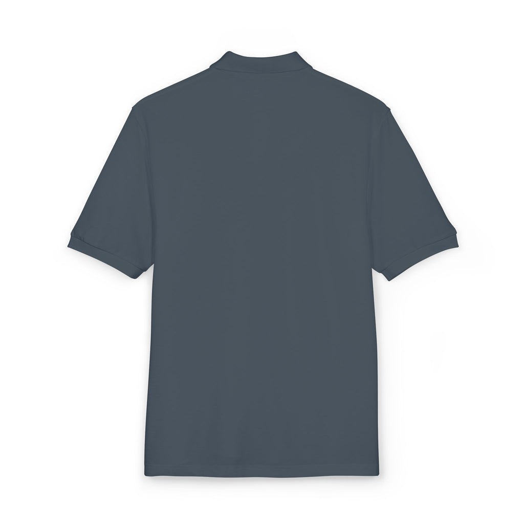 White Font Embroidered Revereri Lightweight Sport Polo