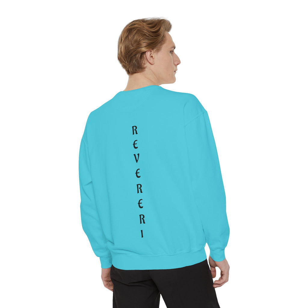 Black Font Revereri Sweatshirt 80% Cotton