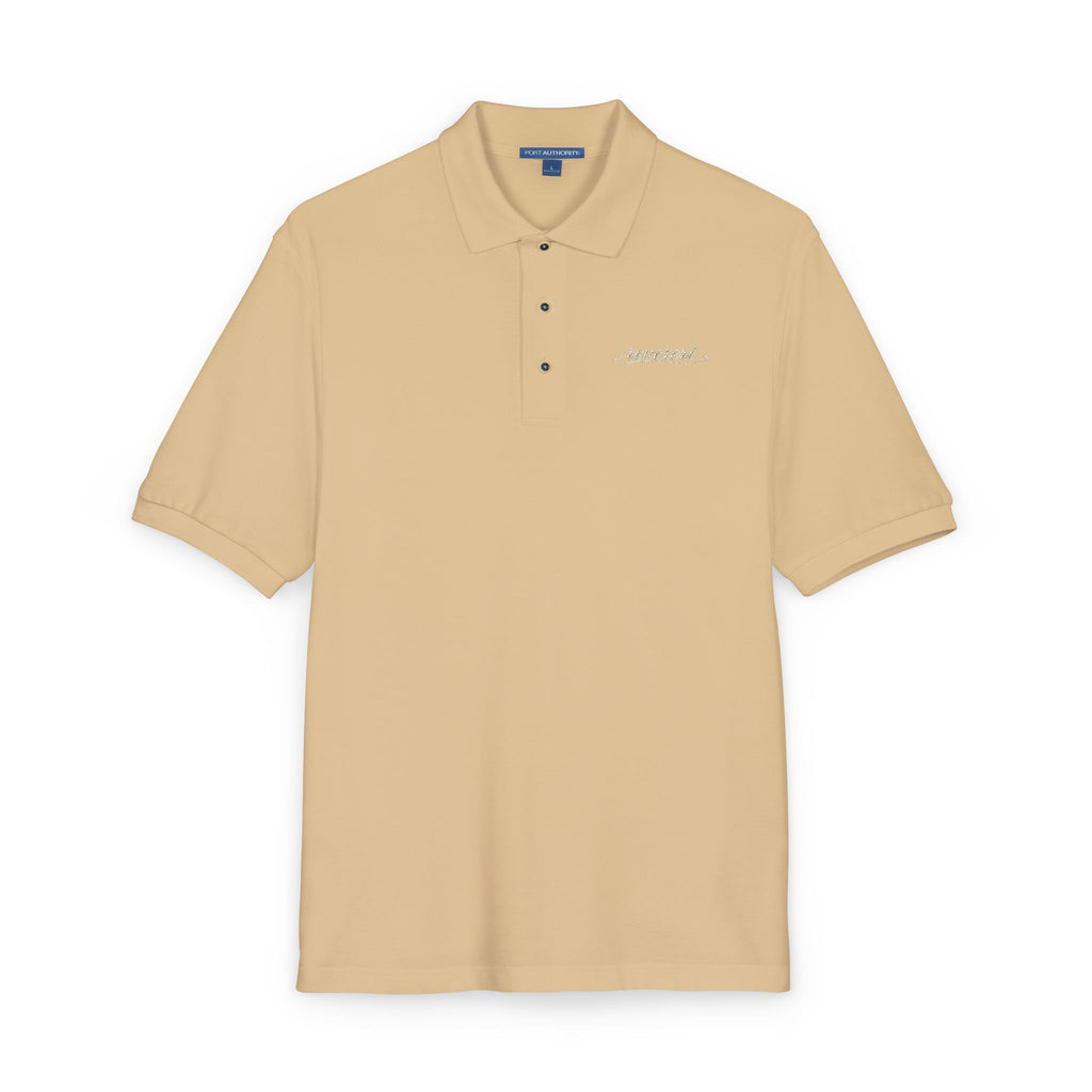 White Font Embroidered Revereri Lightweight Sport Polo