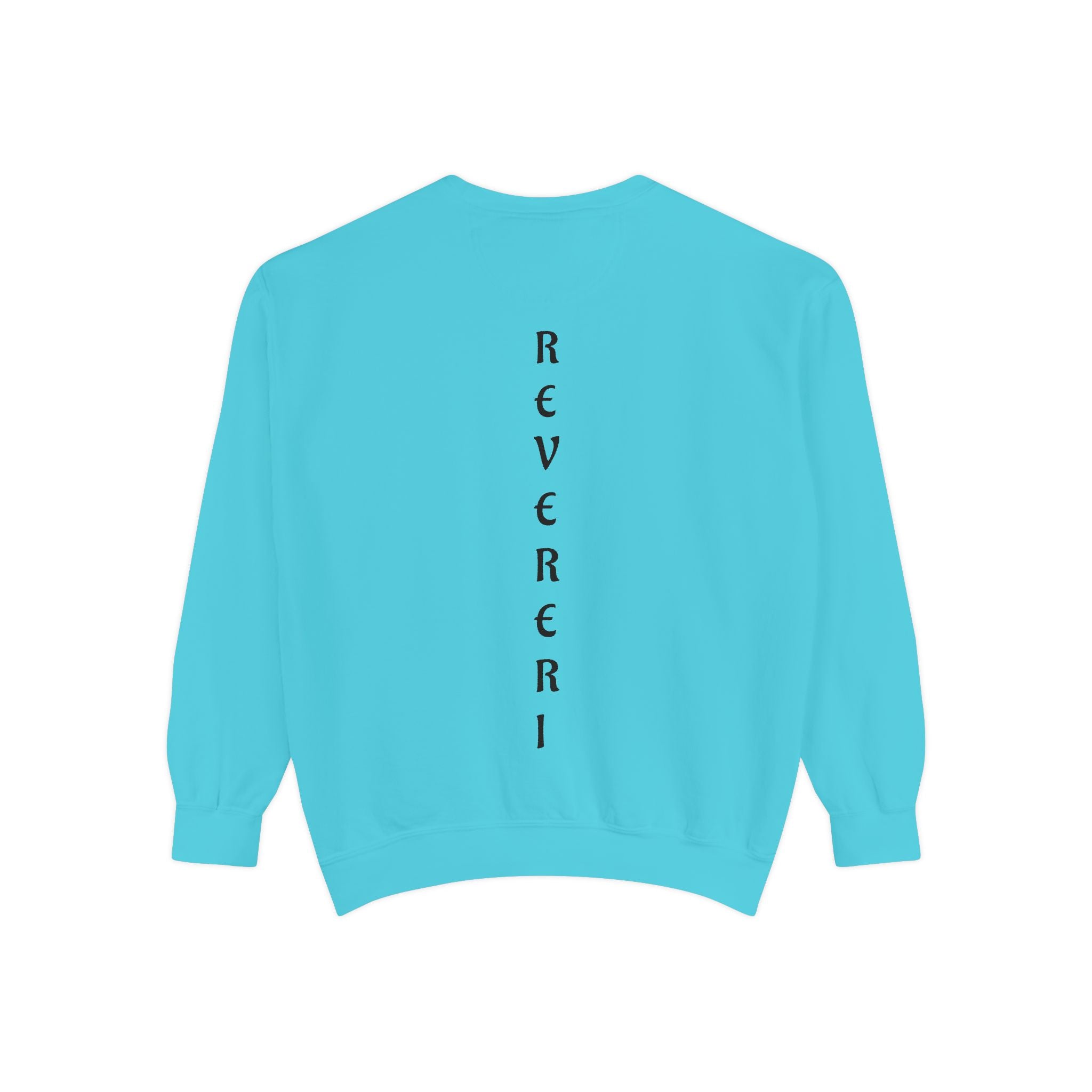 Black Font Revereri Sweatshirt 80% Cotton