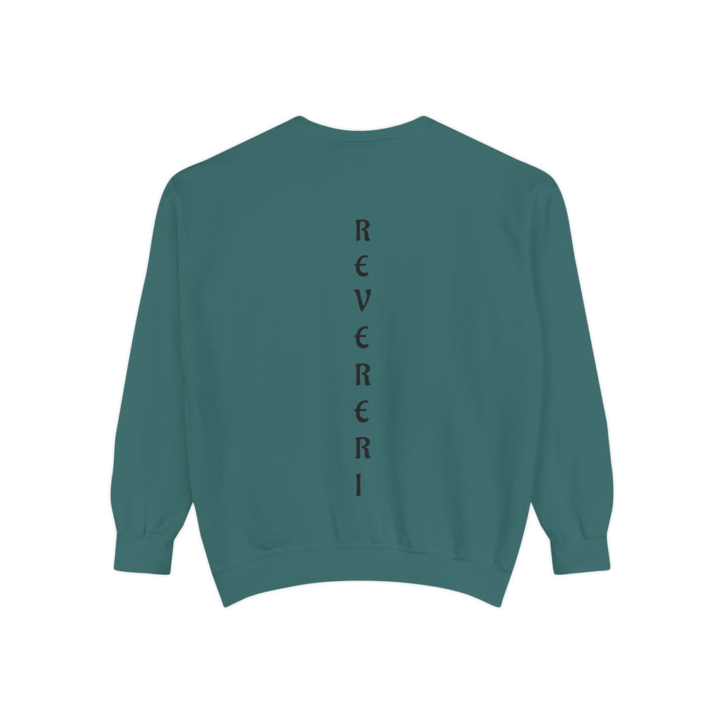 Black Font Revereri Sweatshirt 80% Cotton