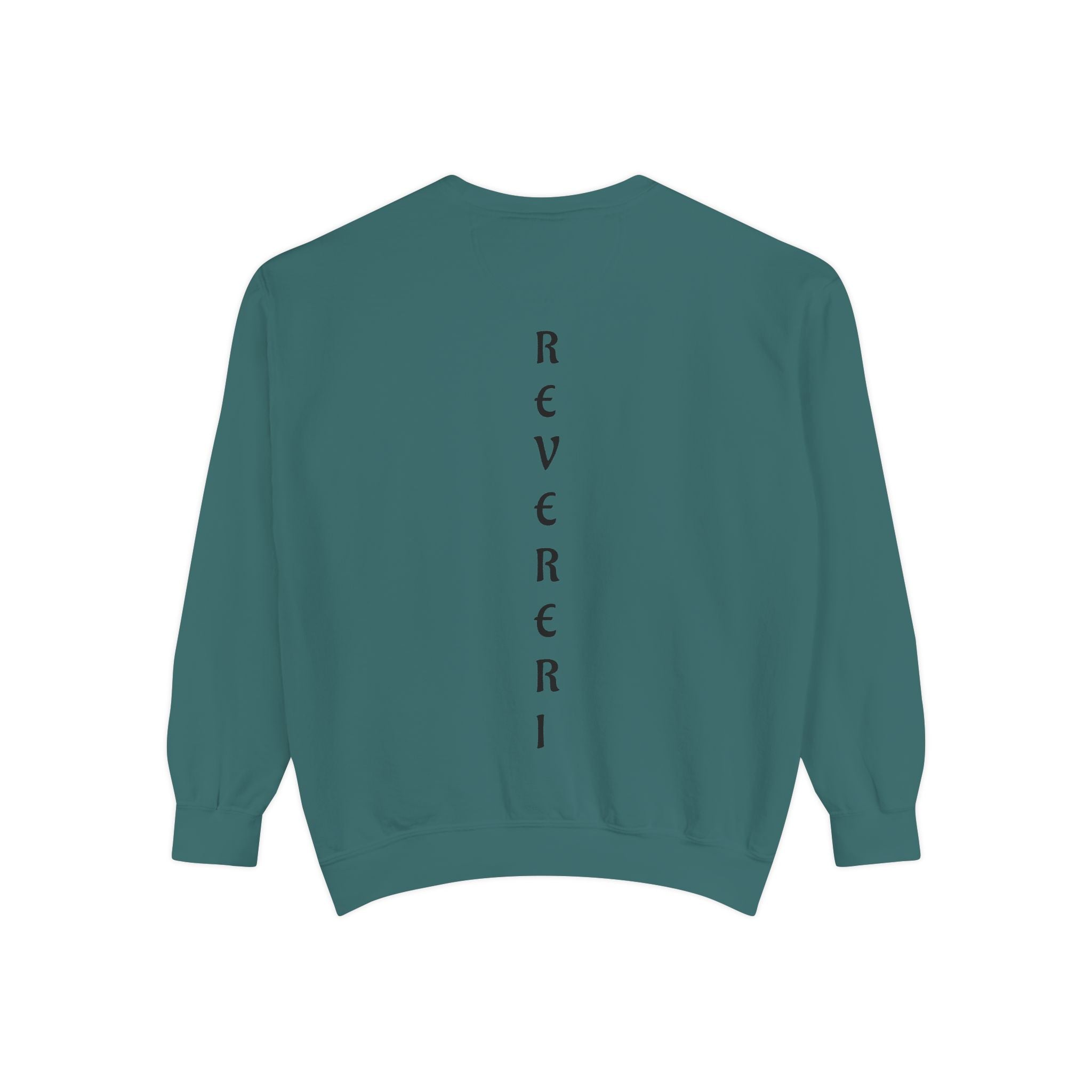 Black Font Revereri Sweatshirt 80% Cotton