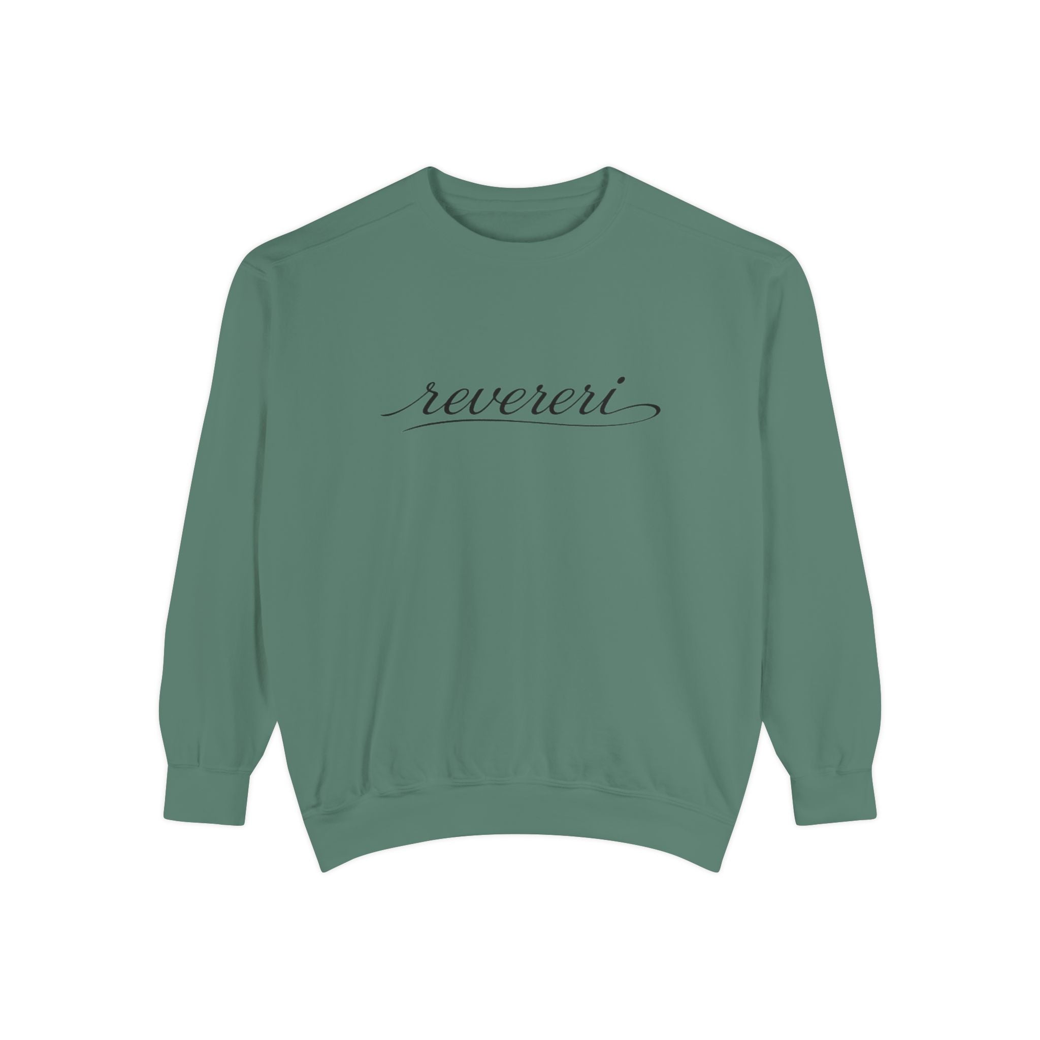 Black Font Revereri Sweatshirt 80% Cotton
