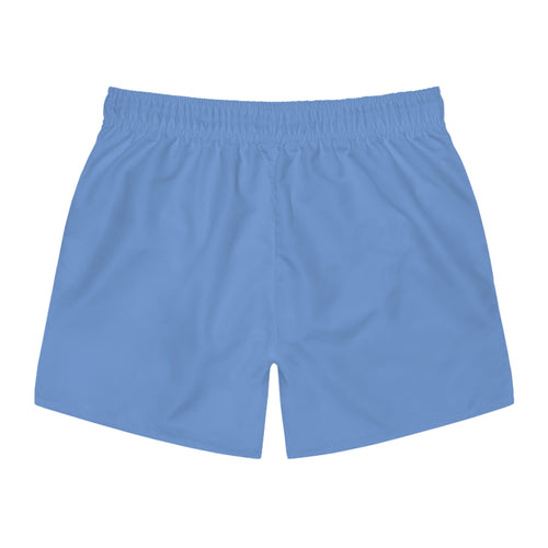Blue White Font Revereri Beach Trunks