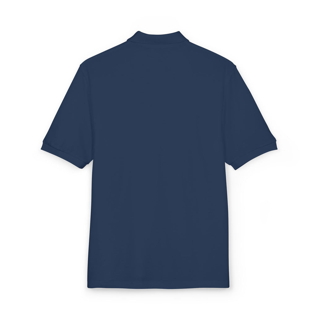White Font Embroidered Revereri Lightweight Sport Polo