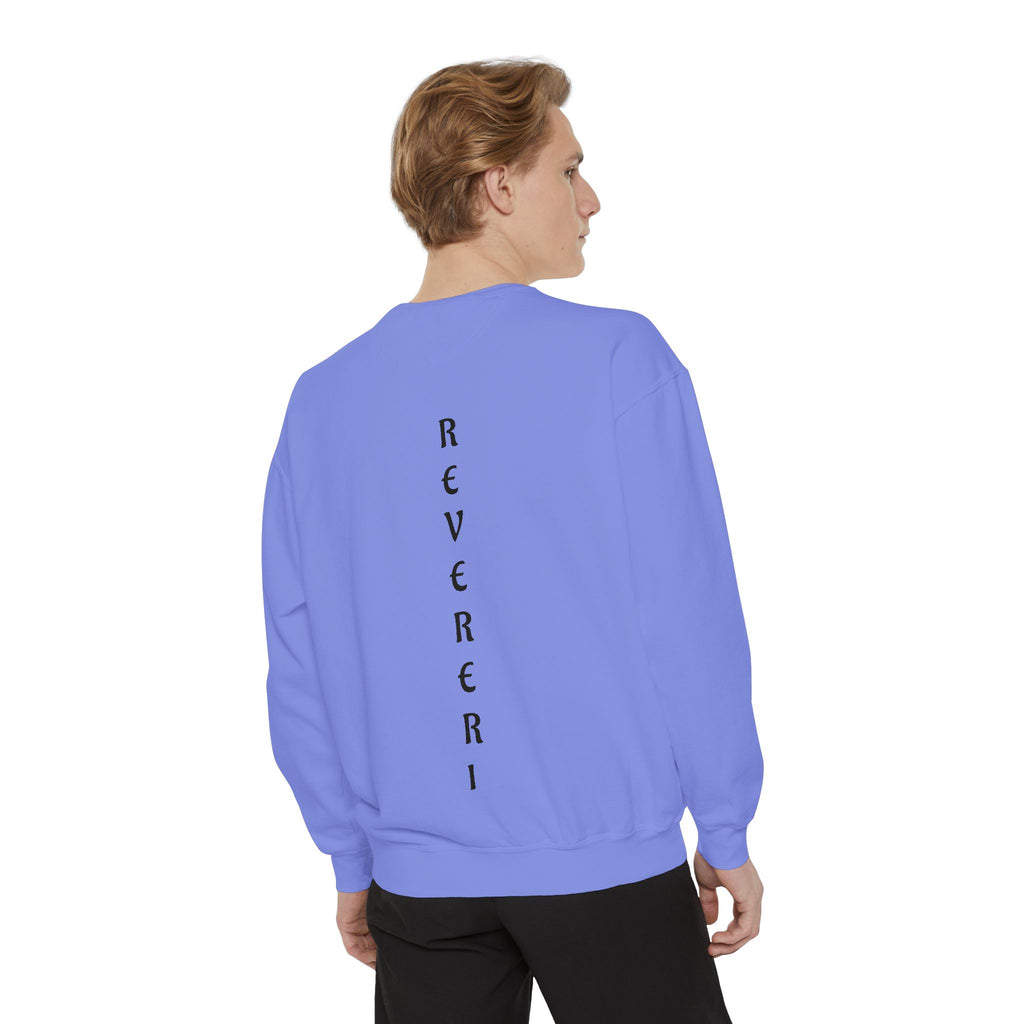 Black Font Revereri Sweatshirt 80% Cotton