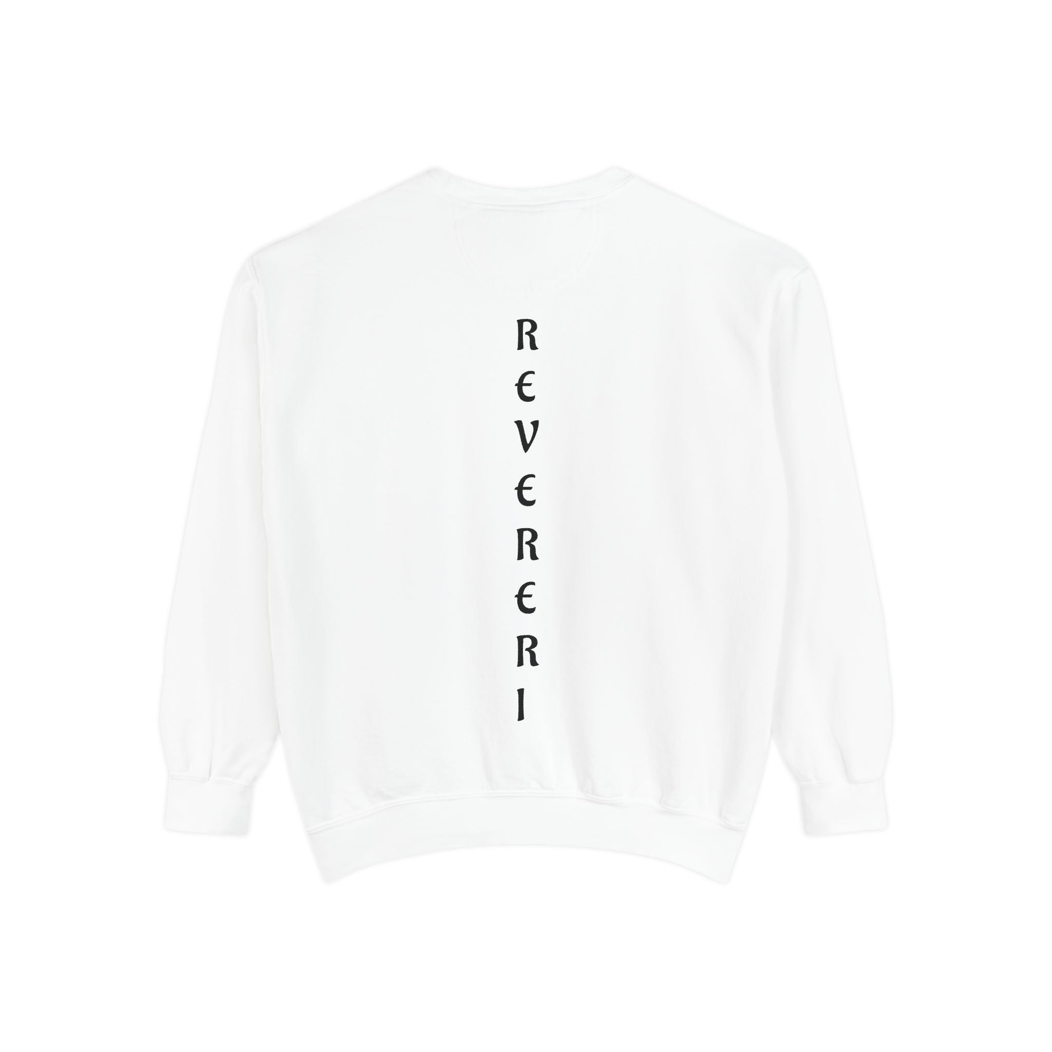 Black Font Revereri Sweatshirt 80% Cotton
