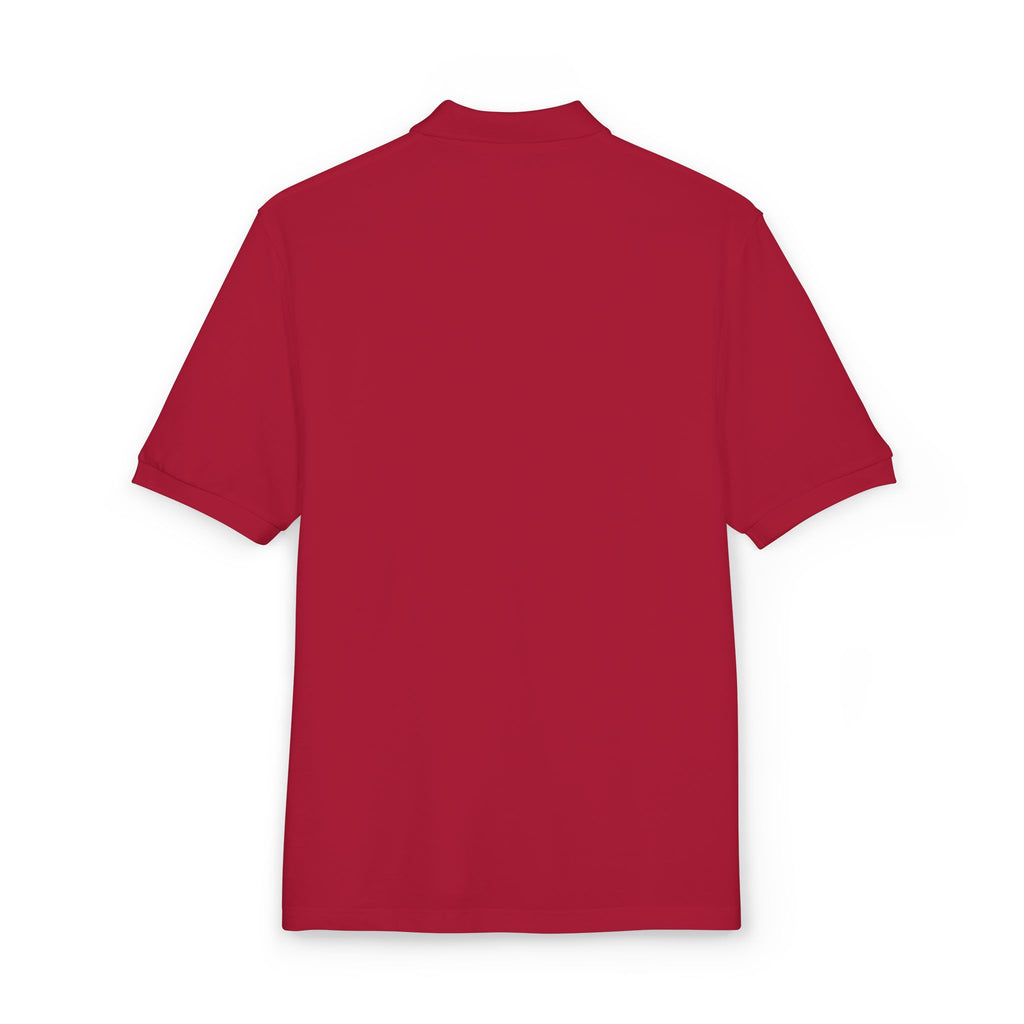 White Font Embroidered Revereri Lightweight Sport Polo