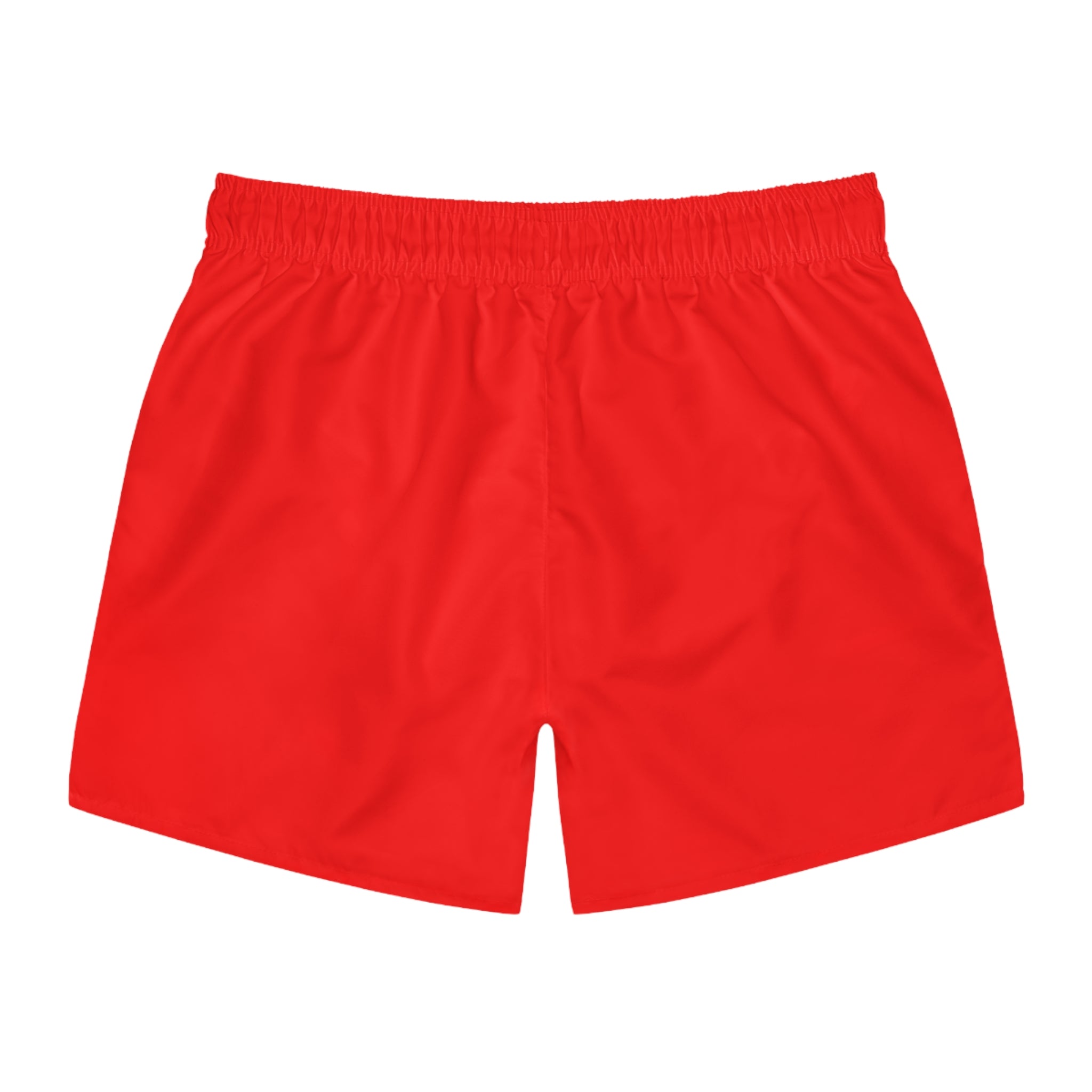 Red White Font Revereri Beach Trunks
