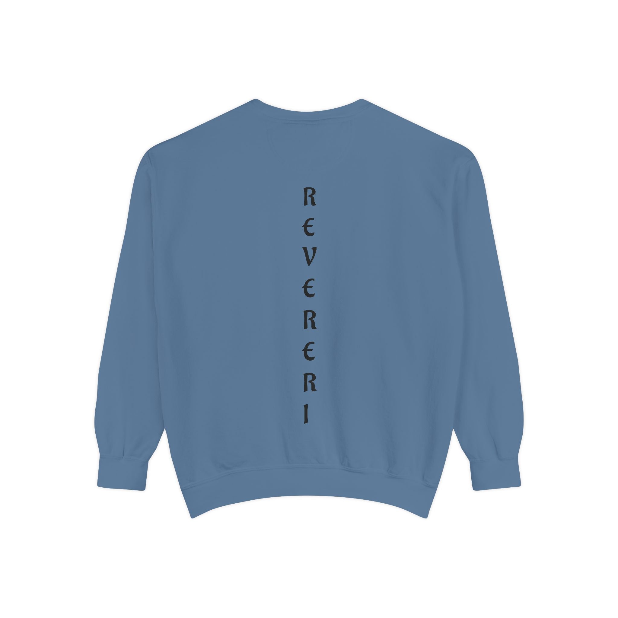 Black Font Revereri Sweatshirt 80% Cotton