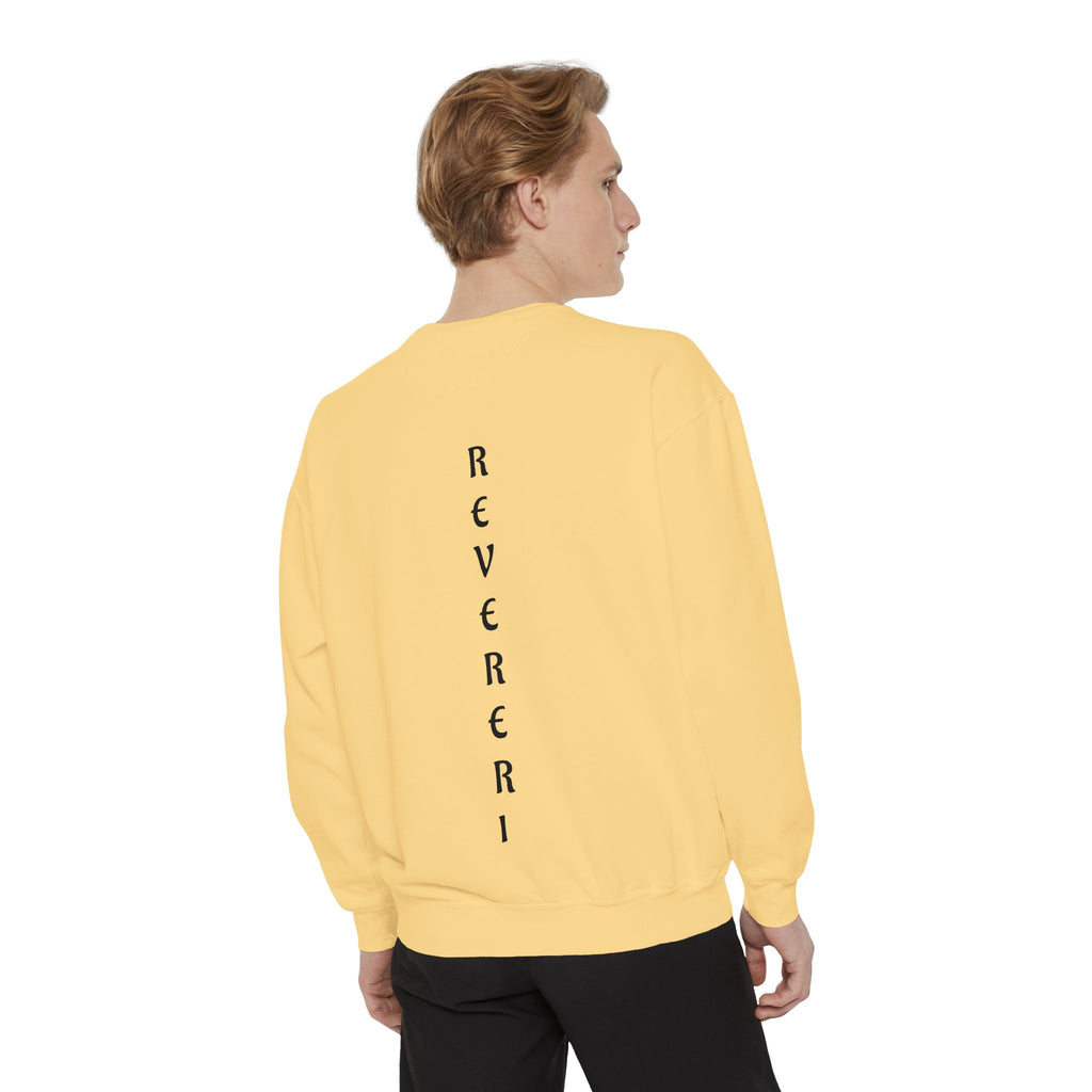 Black Font Revereri Sweatshirt 80% Cotton