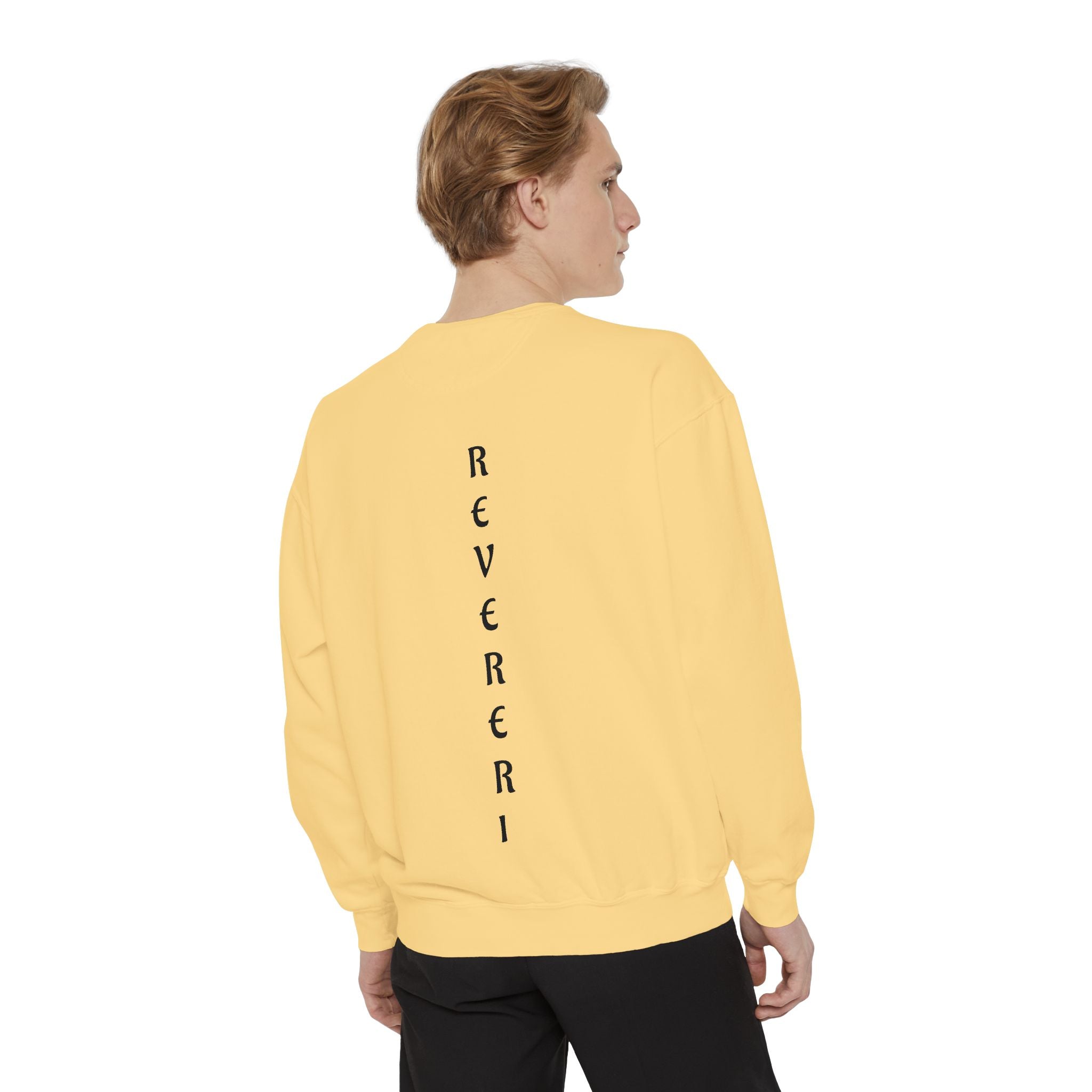 Black Font Revereri Sweatshirt 80% Cotton