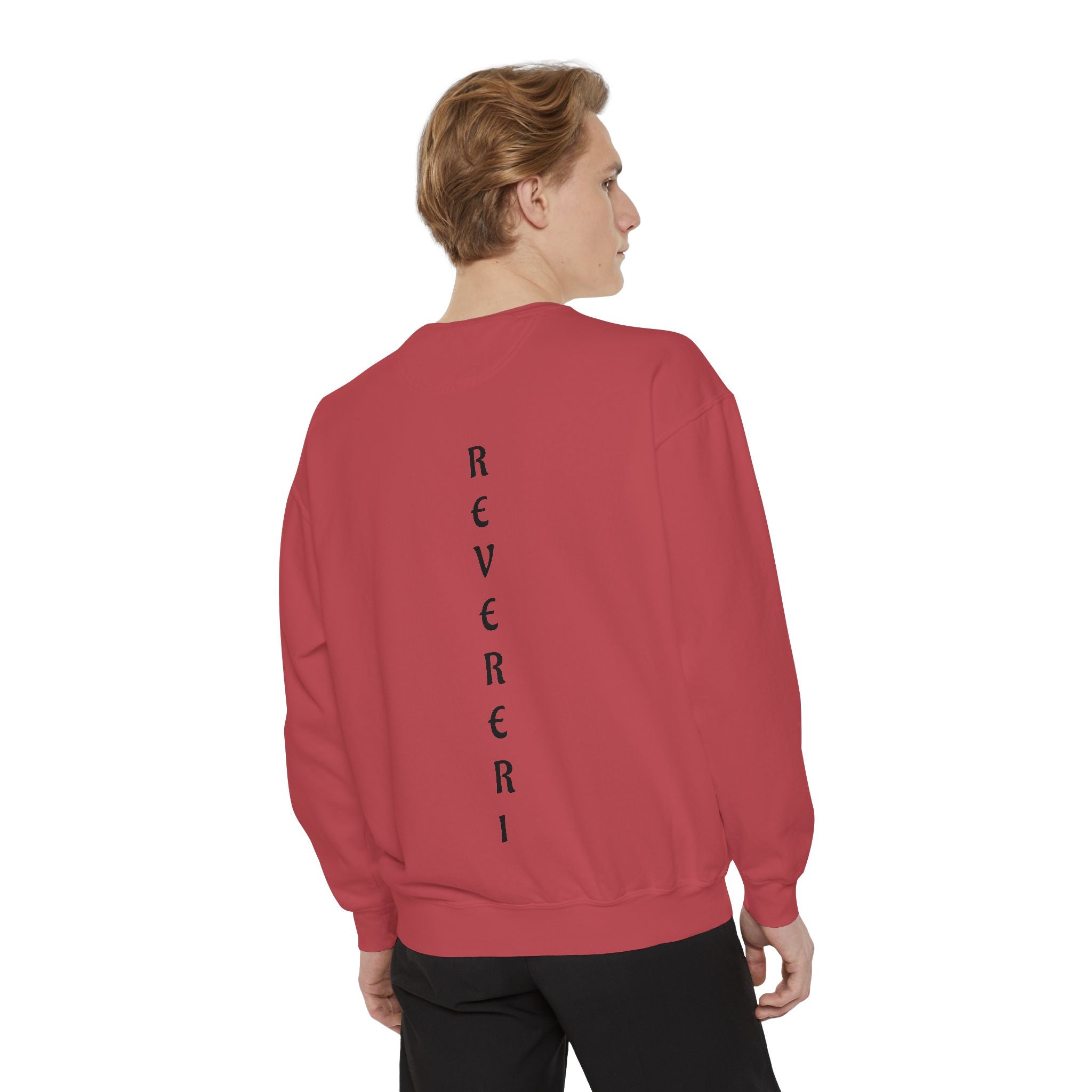 Black Font Revereri Sweatshirt 80% Cotton