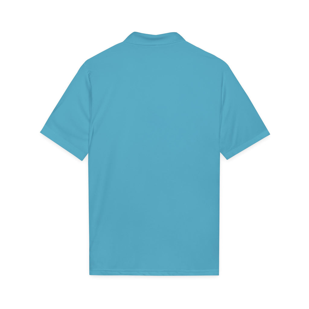 Black Font Embroidered Revereri Lightweight Sport Polo