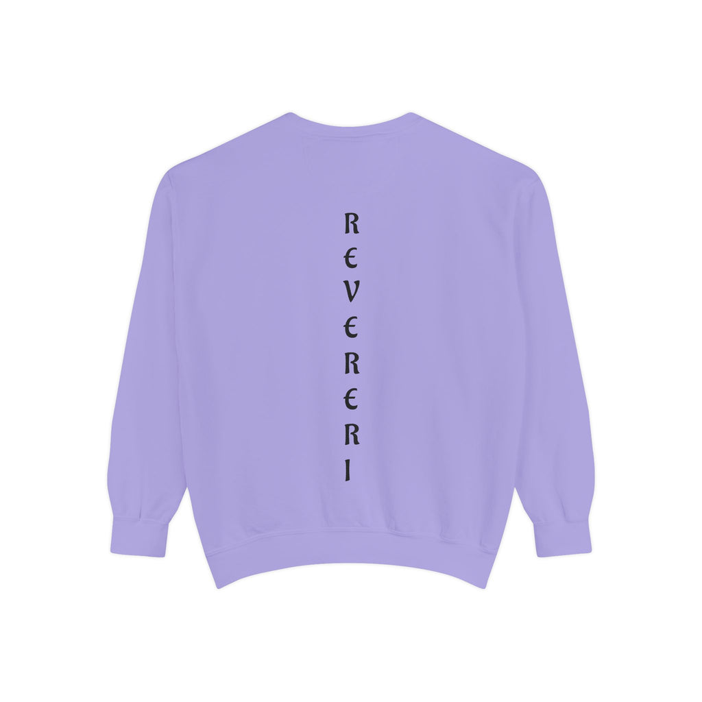 Black Font Revereri Sweatshirt 80% Cotton