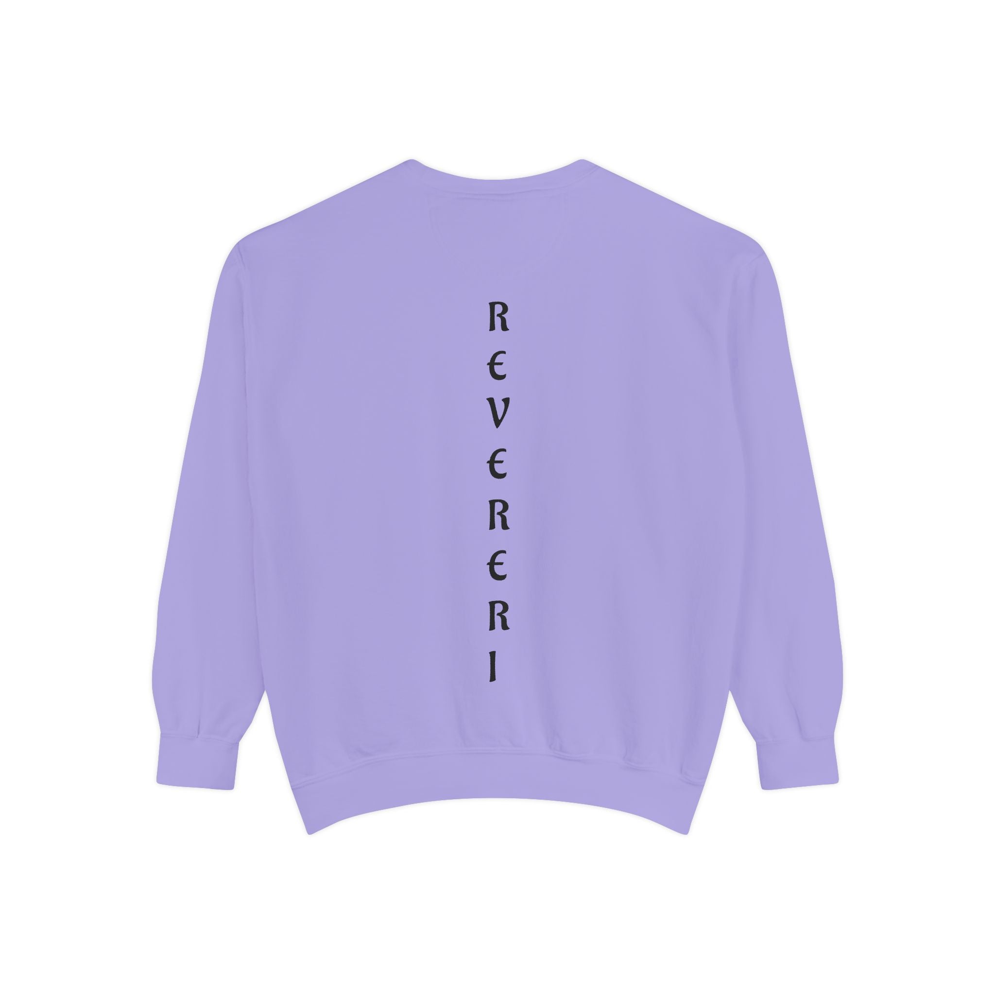 Black Font Revereri Sweatshirt 80% Cotton