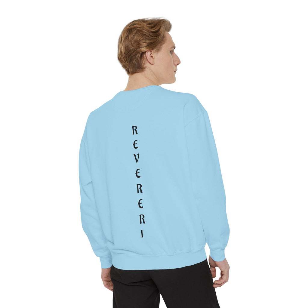 Black Font Revereri Sweatshirt 80% Cotton