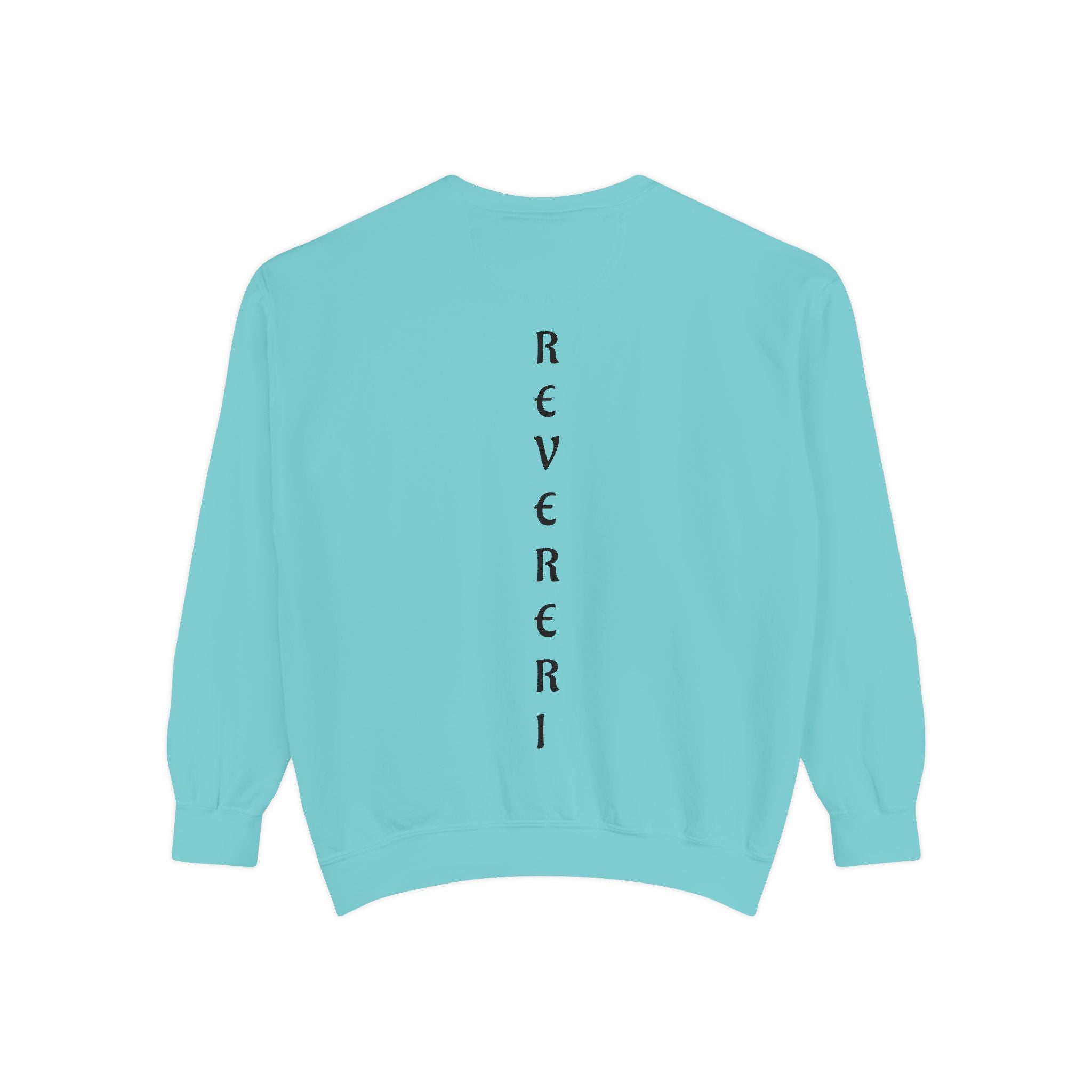 Black Font Revereri Sweatshirt 80% Cotton