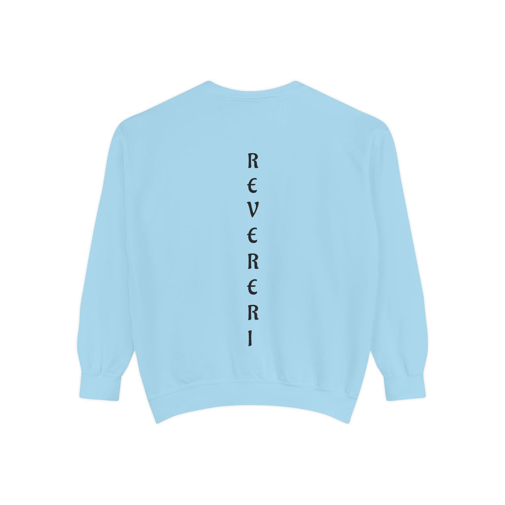 Black Font Revereri Sweatshirt 80% Cotton
