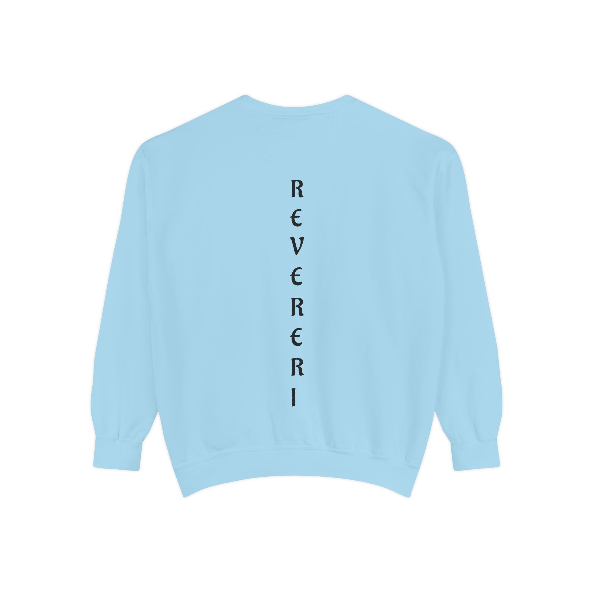 Black Font Revereri Sweatshirt 80% Cotton