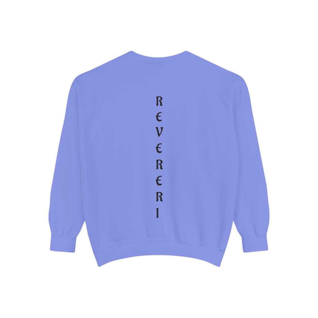 Black Font Revereri Sweatshirt 80% Cotton