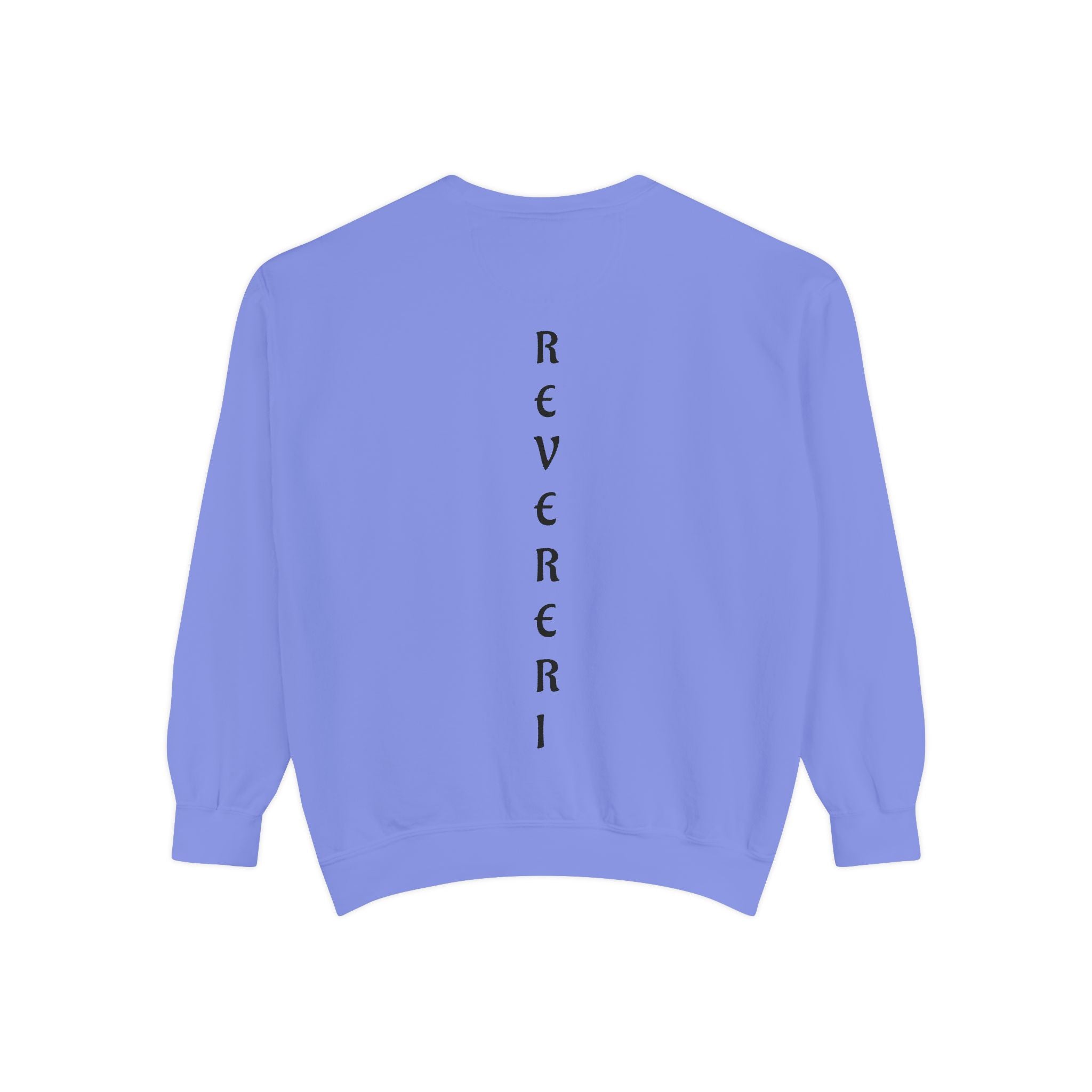Black Font Revereri Sweatshirt 80% Cotton