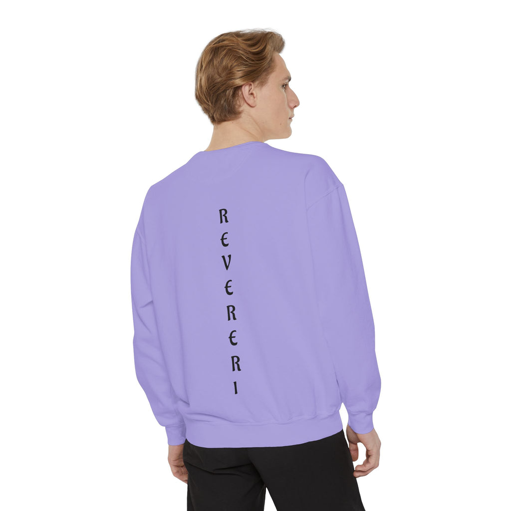 Black Font Revereri Sweatshirt 80% Cotton