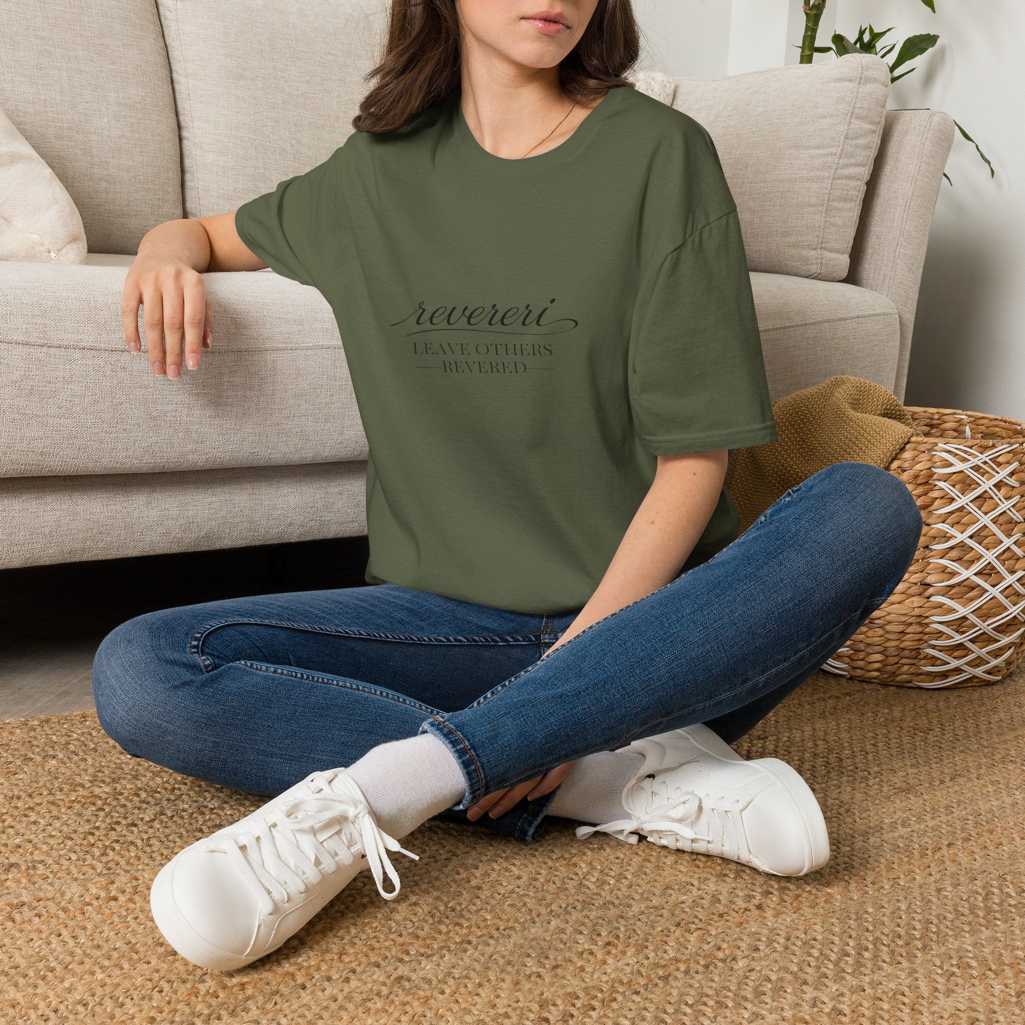 Black Font "Leave Others Revered" 100% Cotton Tee