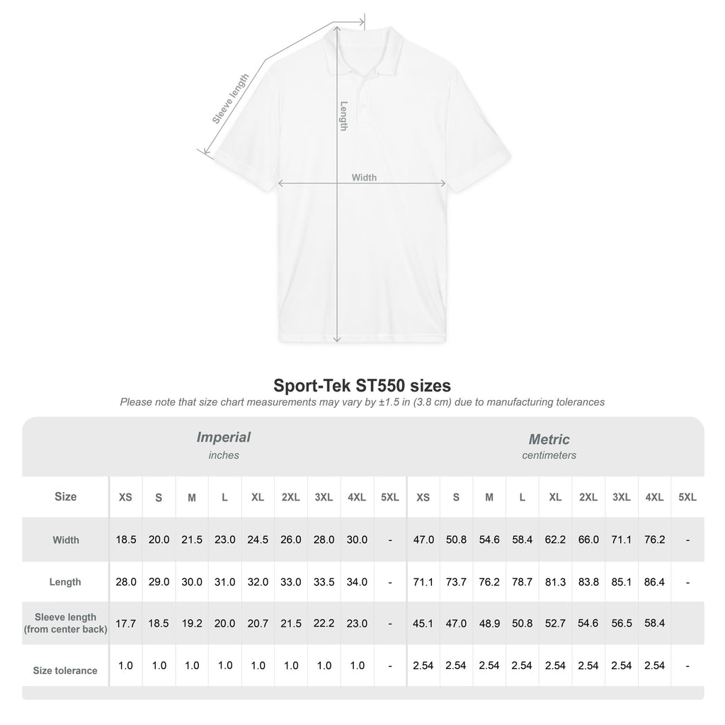Black Font Embroidered Revereri Lightweight Sport Polo