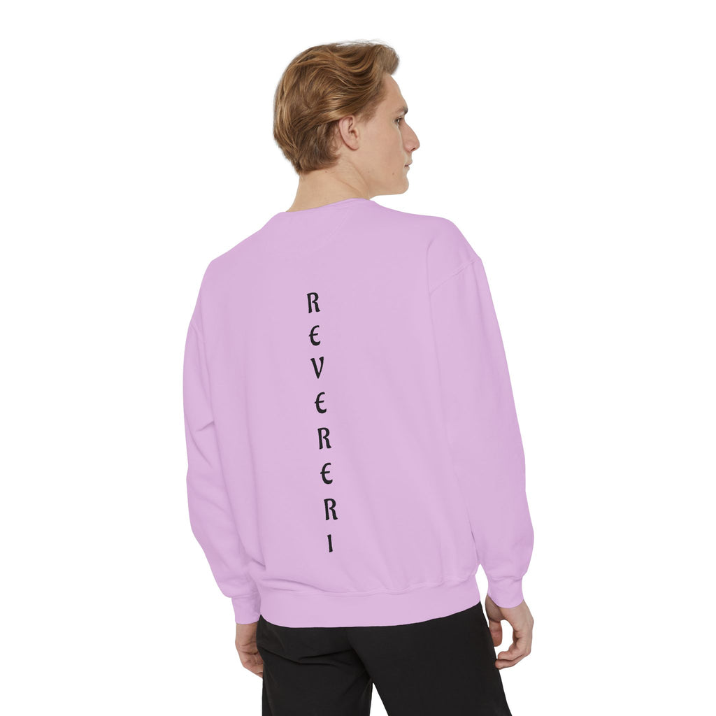 Black Font Revereri Sweatshirt 80% Cotton