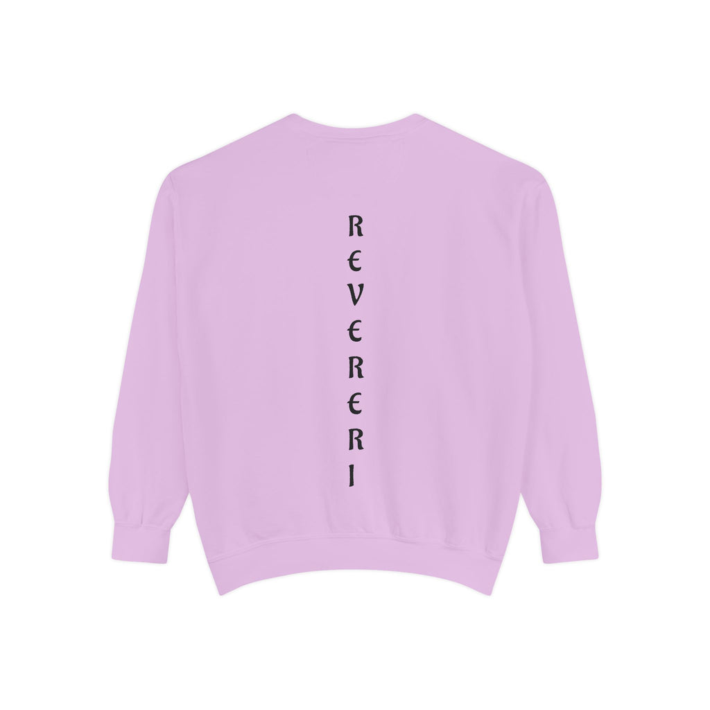 Black Font Revereri Sweatshirt 80% Cotton