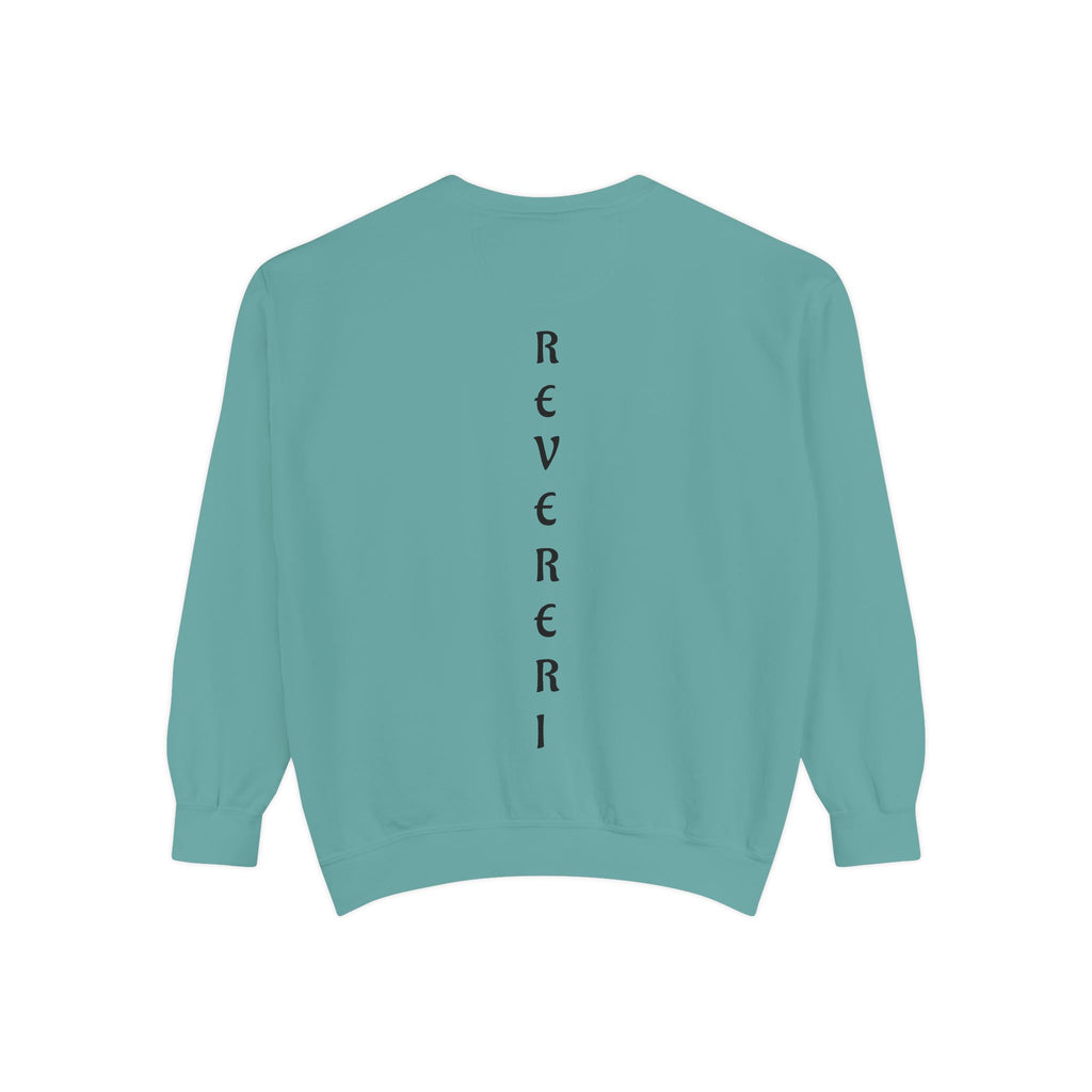 Black Font Revereri Sweatshirt 80% Cotton