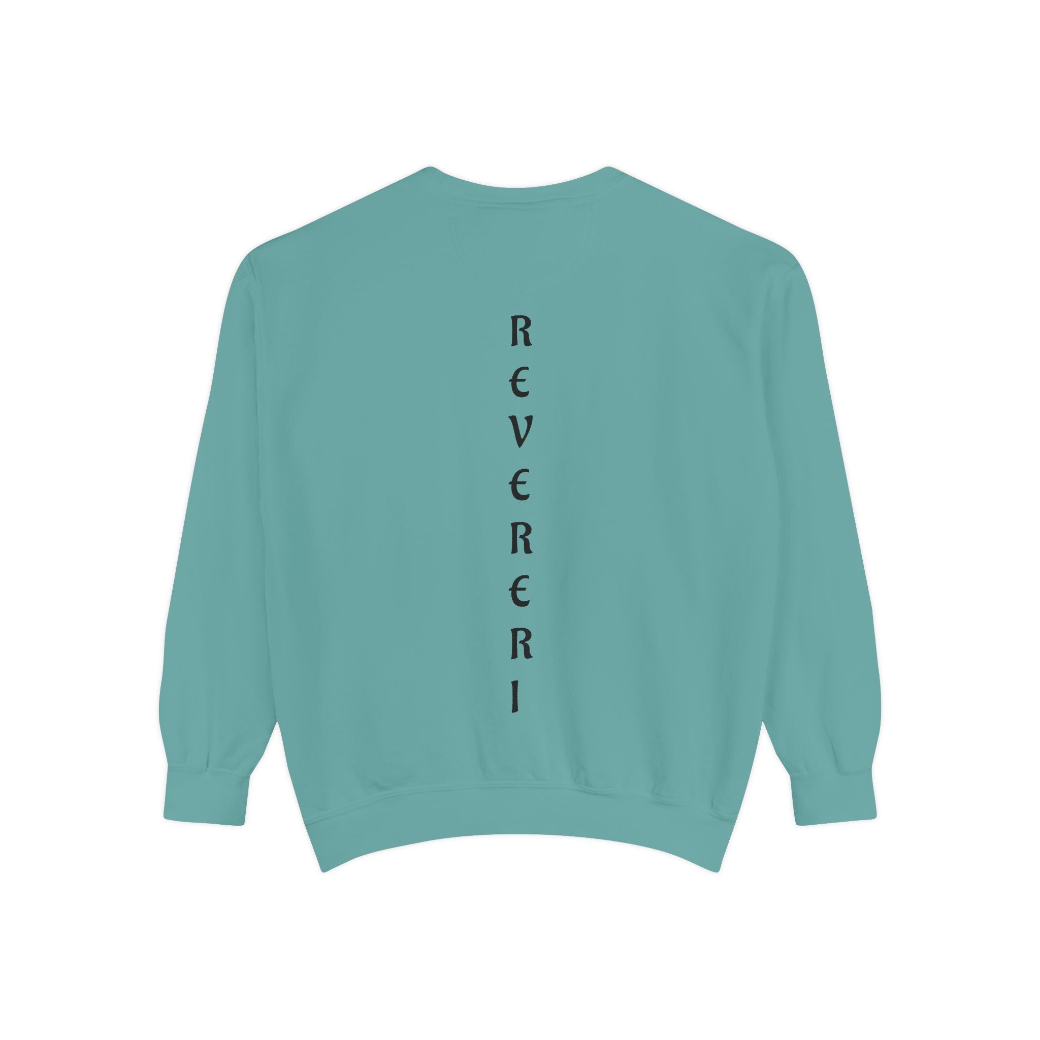 Black Font Revereri Sweatshirt 80% Cotton