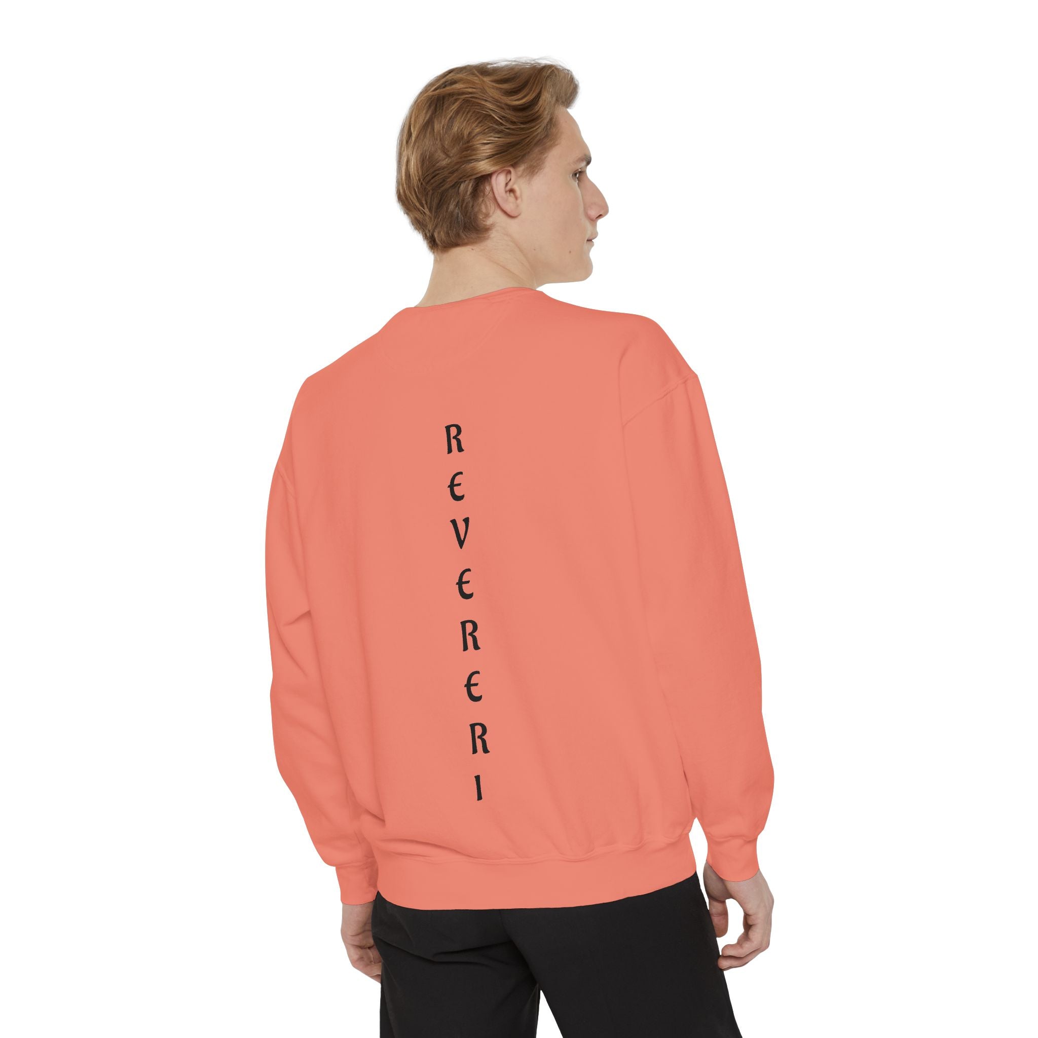 Black Font Revereri Sweatshirt 80% Cotton