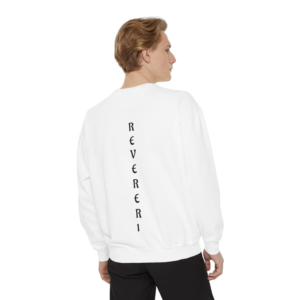 Black Font Revereri Sweatshirt 80% Cotton