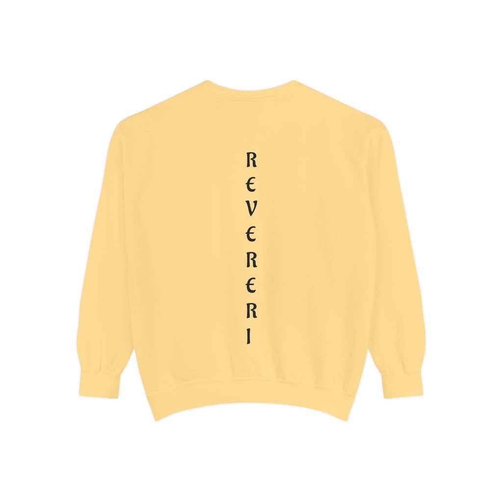 Black Font Revereri Sweatshirt 80% Cotton