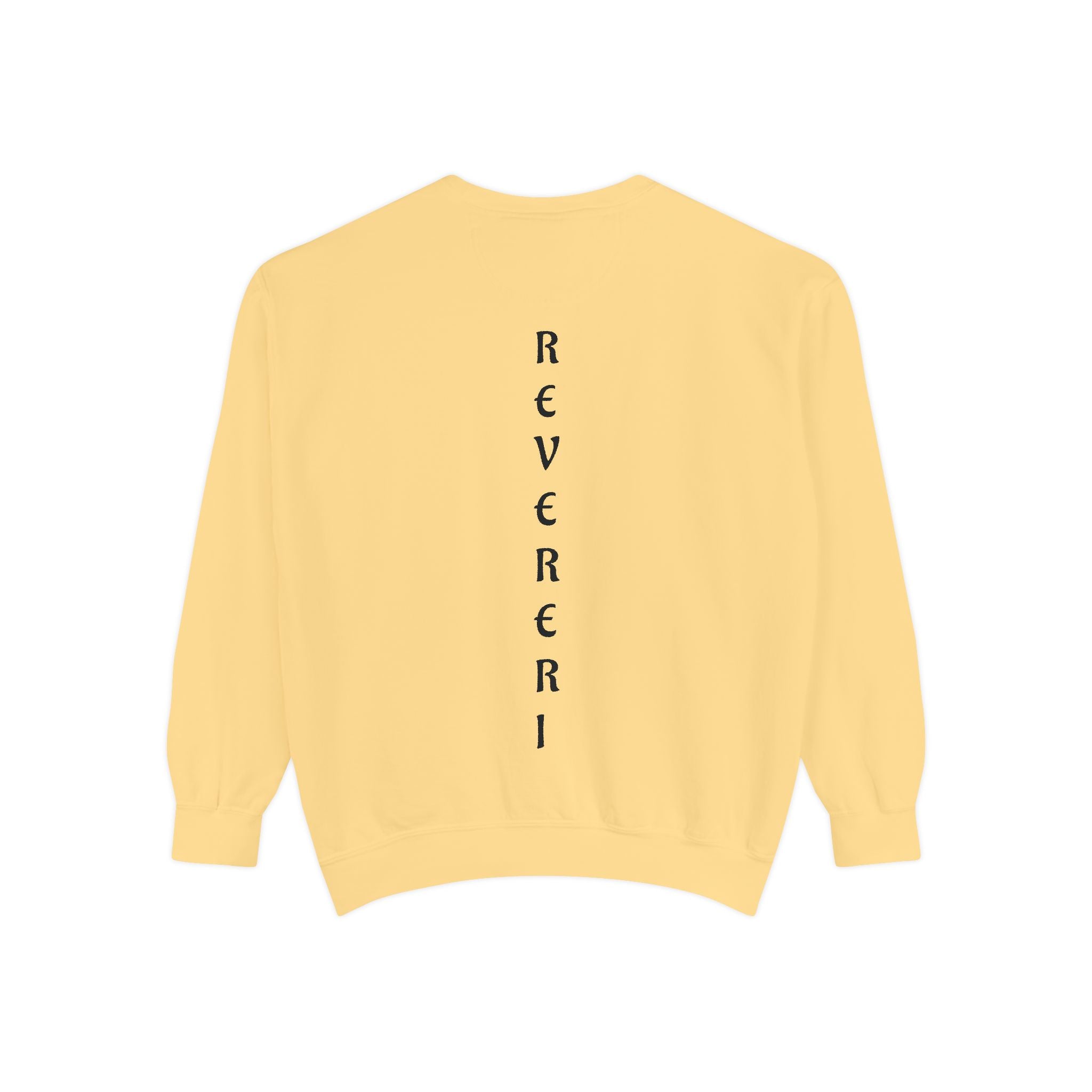Black Font Revereri Sweatshirt 80% Cotton