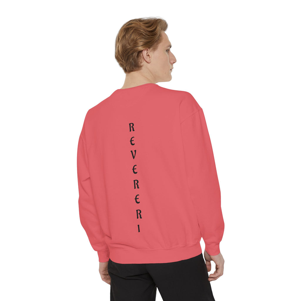 Black Font Revereri Sweatshirt 80% Cotton