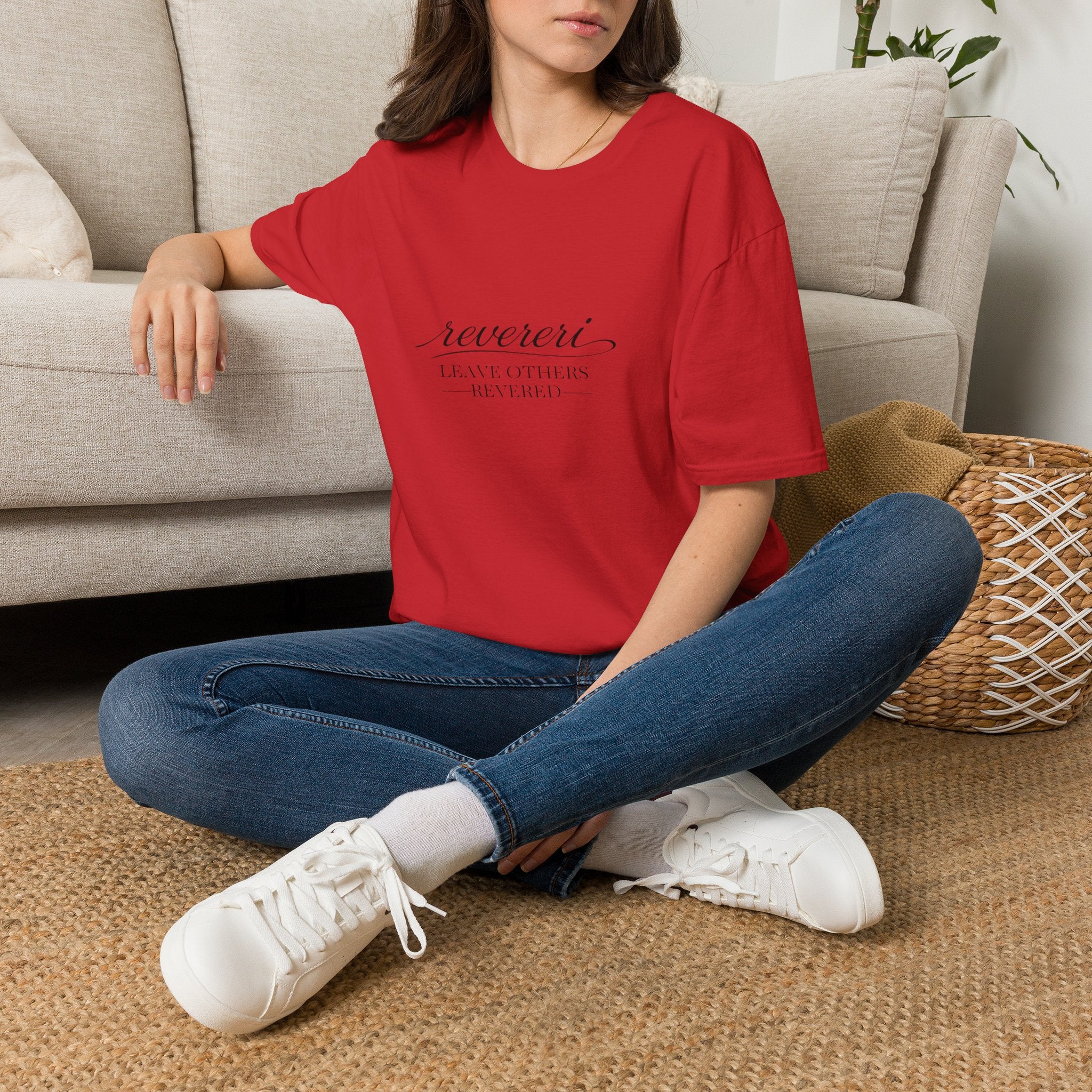 Black Font "Leave Others Revered" 100% Cotton Tee