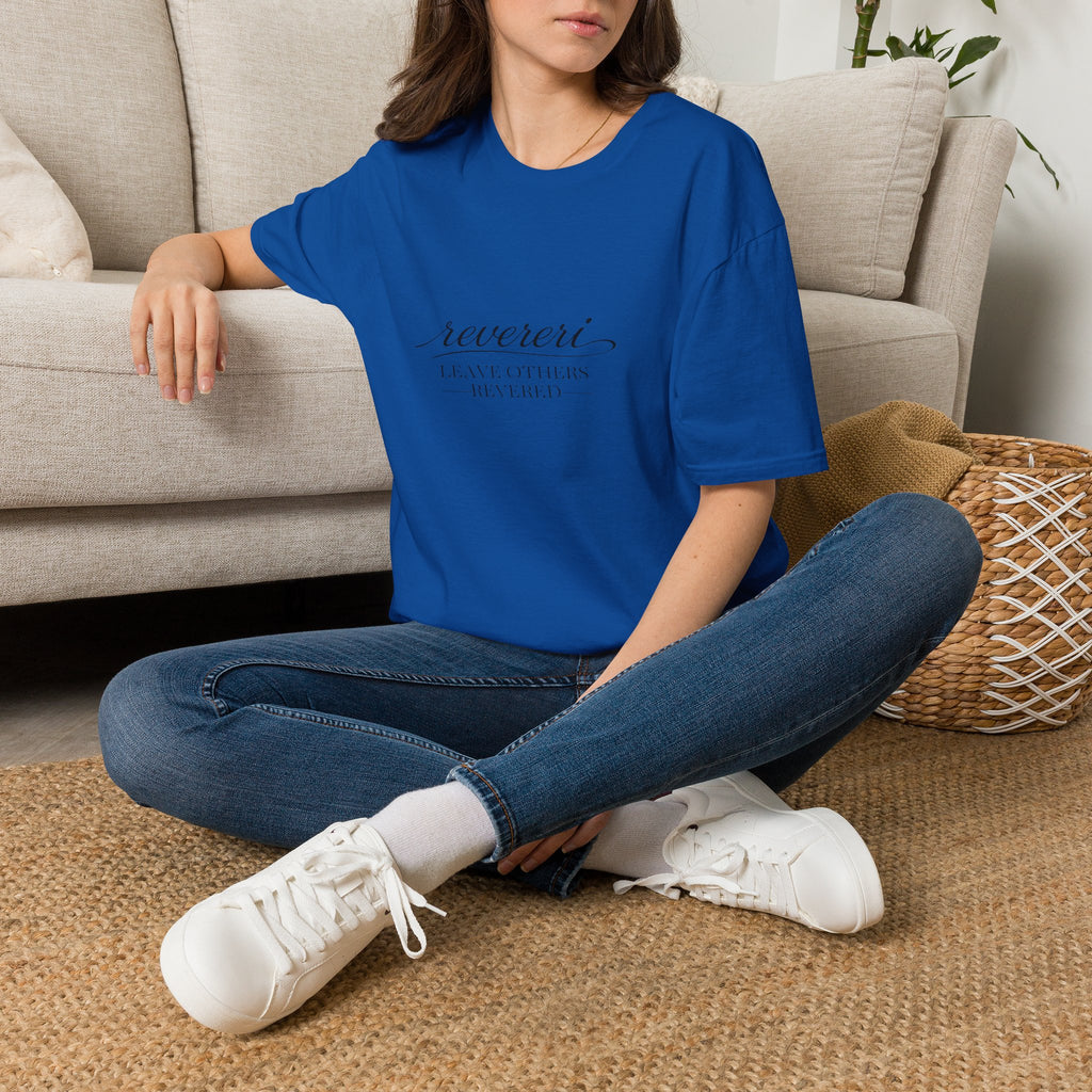 Black Font "Leave Others Revered" 100% Cotton Tee
