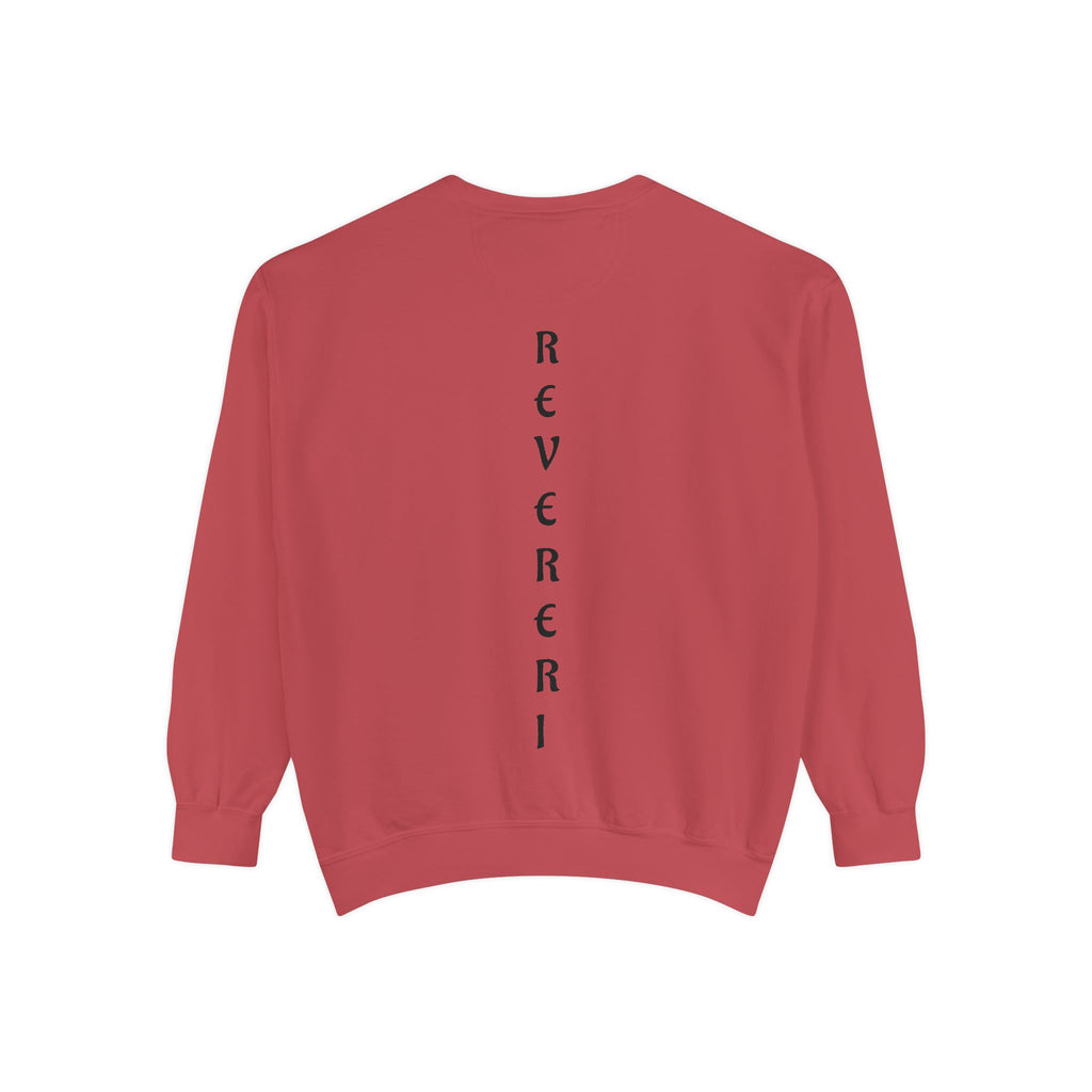 Black Font Revereri Sweatshirt 80% Cotton